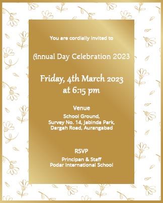 Annual Day Celebration Invitation Instagram Card