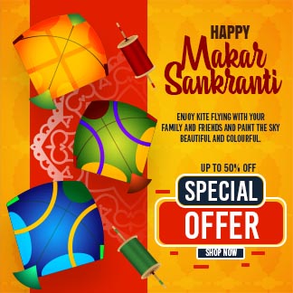 Happy Makar Sankranti Special Offer Instagram Post