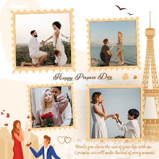 Propose Day Instagram Photo College Template