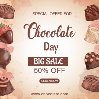 Chocolate Day Sale Instagram Post Template