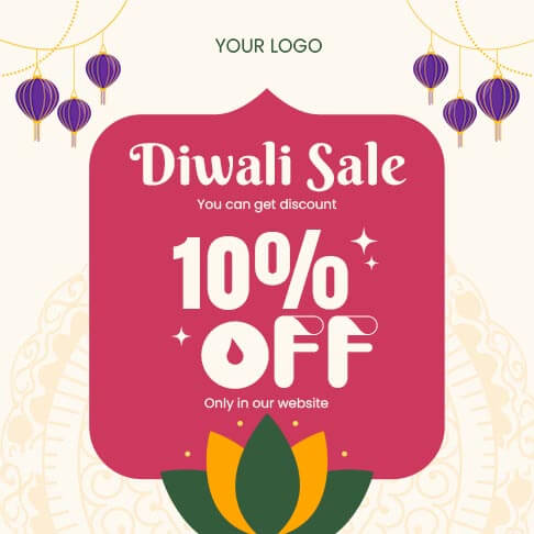Happy Diwali Sale Social Media Template