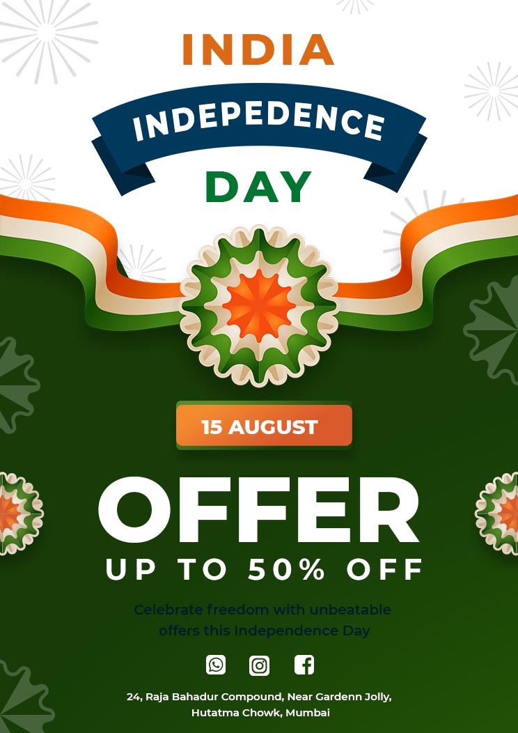 Happy Independence Day Sale Traditional Template