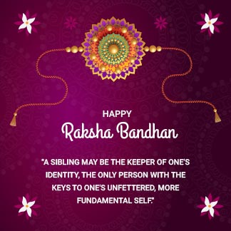 Happy Raksha Bandhan Instagram Quote Post