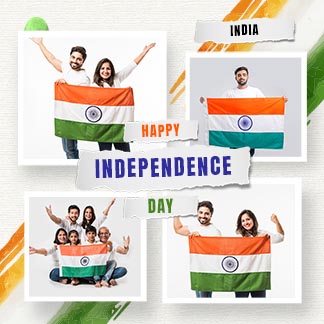 Independence Day photo collage Maker post