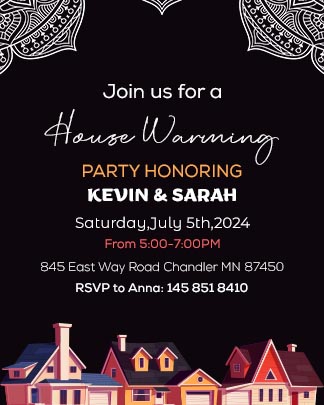 Housewarming Party Cards