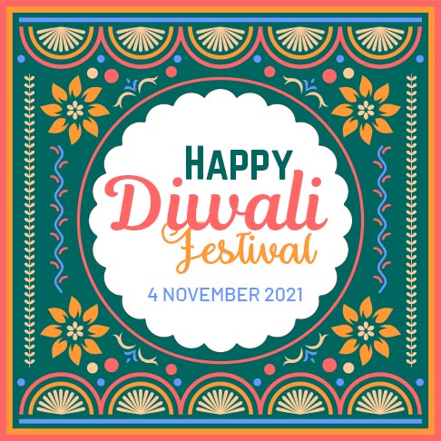 Happy Diwali Festival Social Media Post