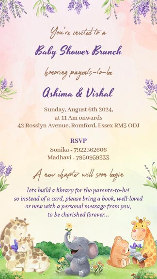 Get New Baby Shower Invitation Template