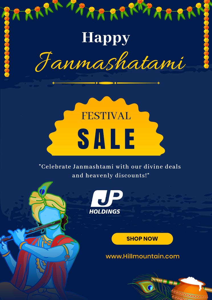 Happy Janmashtami A4 Sale Template