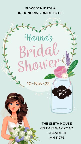Free Bridal Shower Invitation Story Template