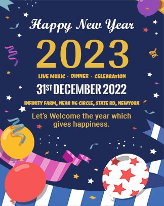 Free New Year Party Invitation Template