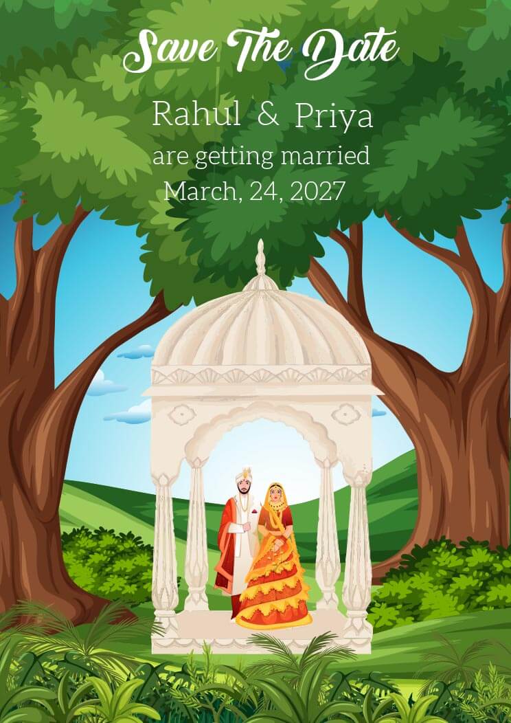 indian wedding invite