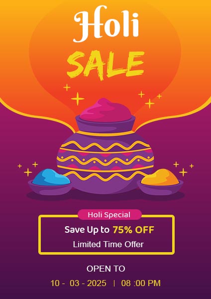 Download Holi Offer Template