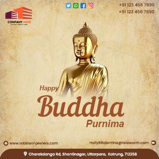 Happy Buddha Purnima Branding Post