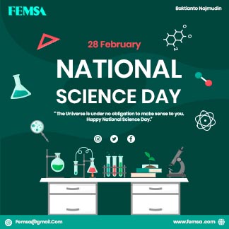 Free National Science Day Branding Post