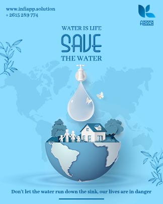 Download Save The Water Instagram Flyer