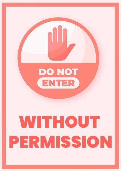 Do Not Enter Without Permission Poster