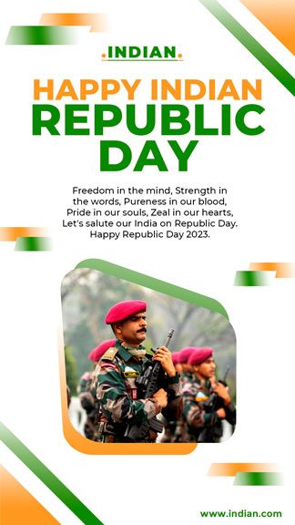 Happy Indian Republic Day Instagram Story Template
