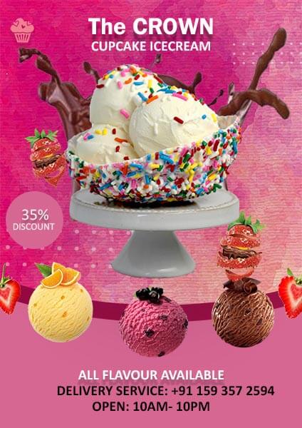 Ice Cream Discount Poster