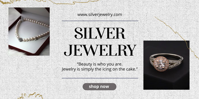 Silver Jewelry Shop Banner