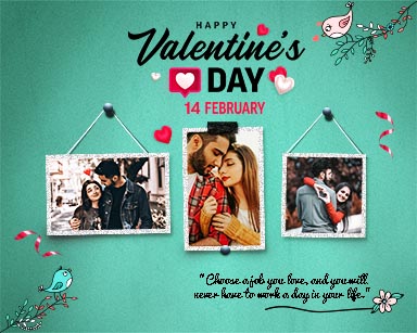 Valentine Day Photo Collage Story Board Template
