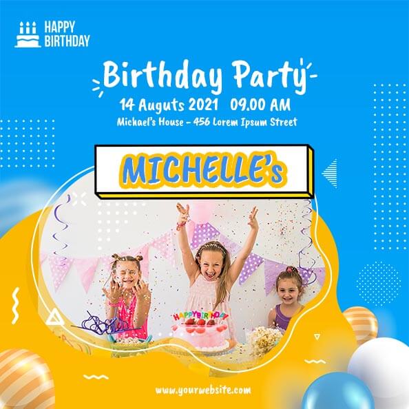 Download Free Birthday Party Instagram Post