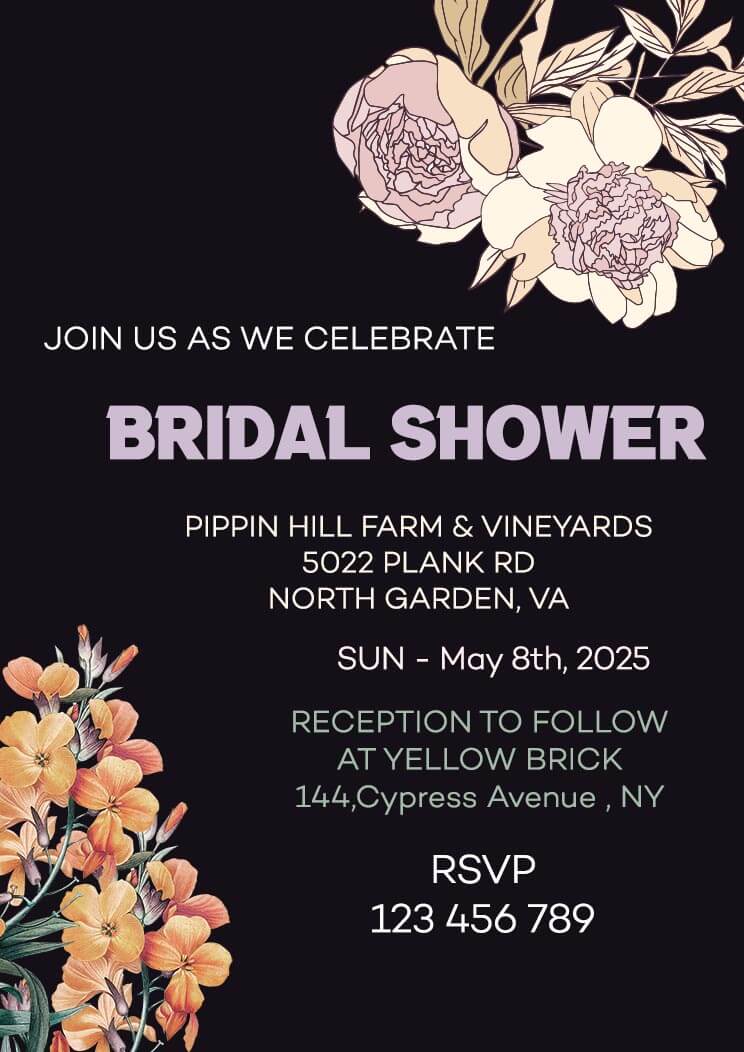Free Bridal Shower Invitation Card