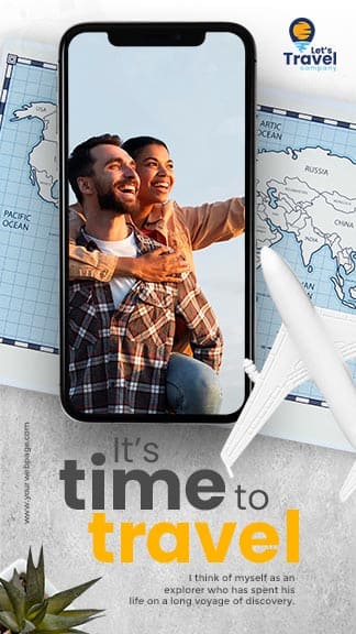 Time To Travel Instagram Story Template