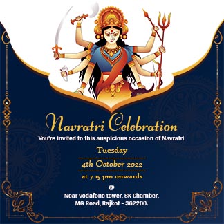Navratri Celebration Invitation Post
