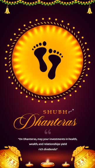 Shubh Dhanteras Instagram Story Quotes