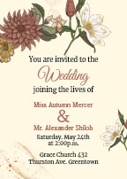 Colorful Wedding Invitation Card for Free