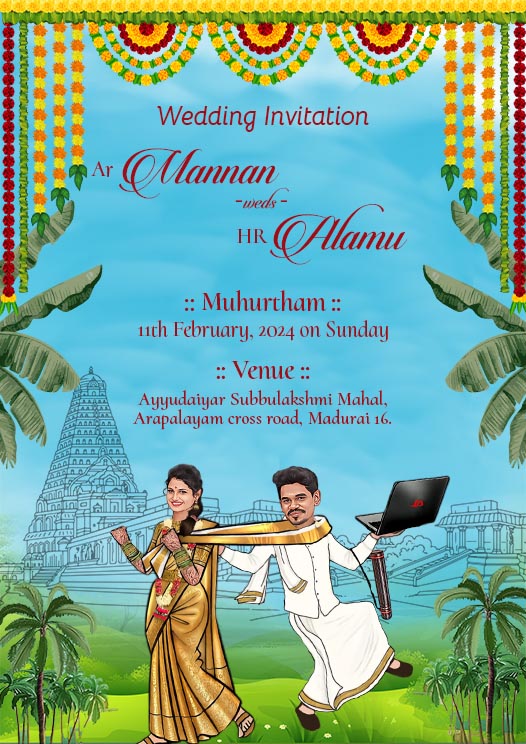Download Tamil Wedding Invitation Card
