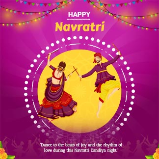 Download Happy Navratri Instagram Quotes post