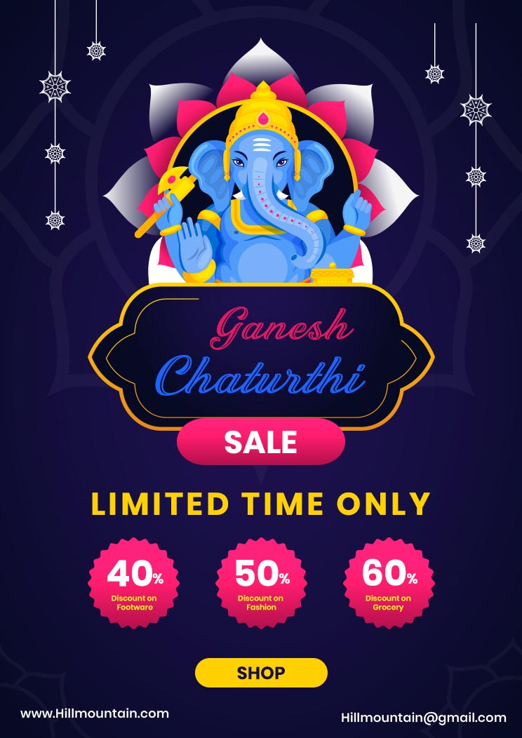 Latest Happy Ganesh Chaturthi Offer Template