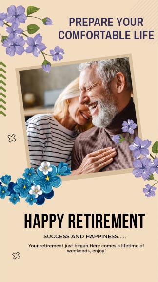 Free Happy Retirement Greeting Instagram Story Template