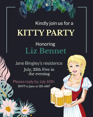 Download Kitty Party invitation Template