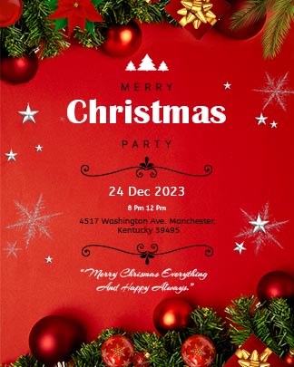 Free Christmas Party Invitation Post