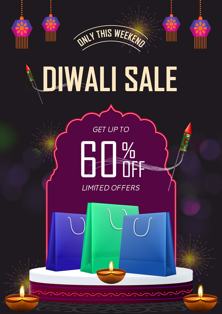 Diwali  Sale Flyer Template