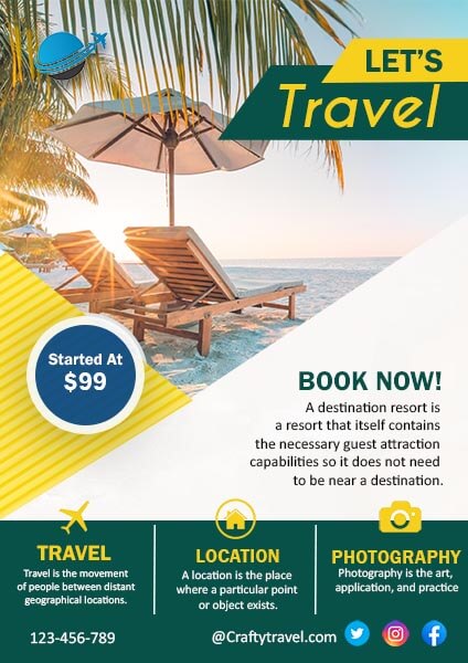 Potriat Tour And Travel Flyer Template
