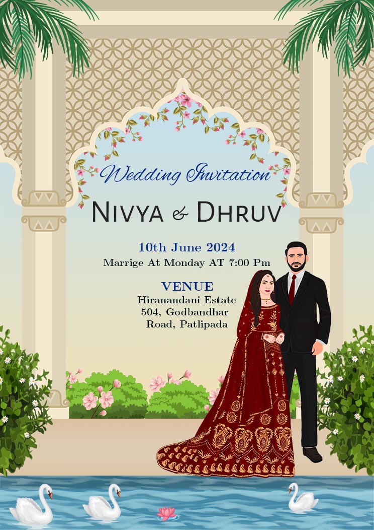 e-invitation card for wedding