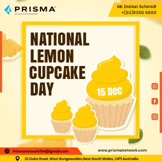 Colorful National Lemon Cupcake Day Branding Daily Post