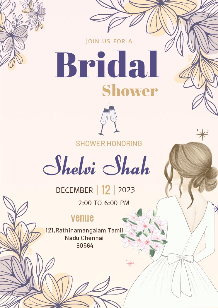 Best Bridal Shower Invitation Template
