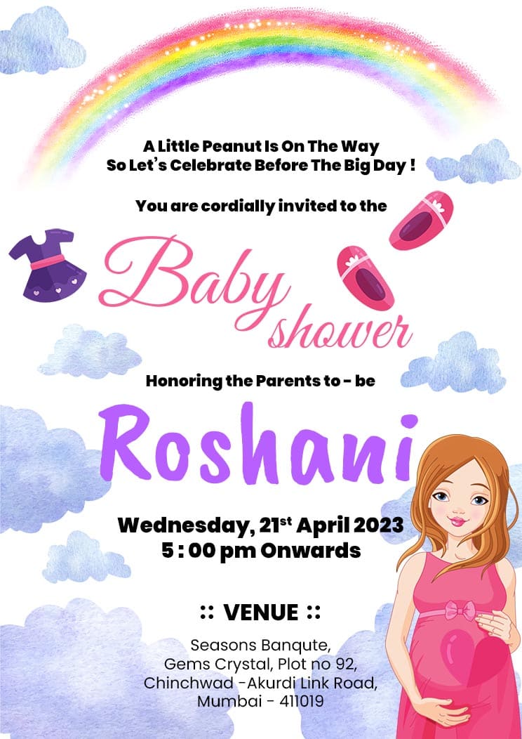 Baby Shower Invitation Card And Poster