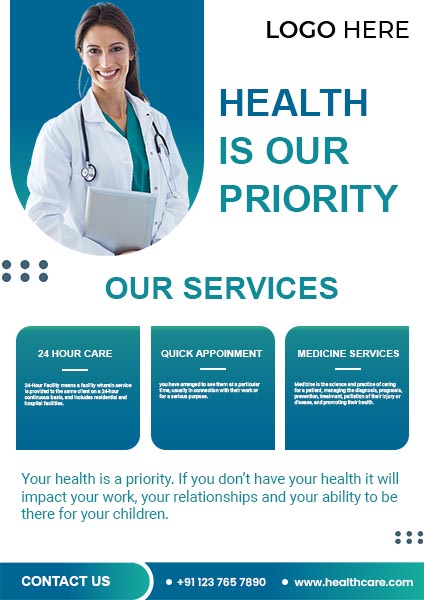 Health Is Our Priority Flyer