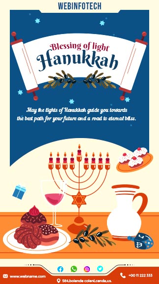 Free Hanukkah Celebration Flyer