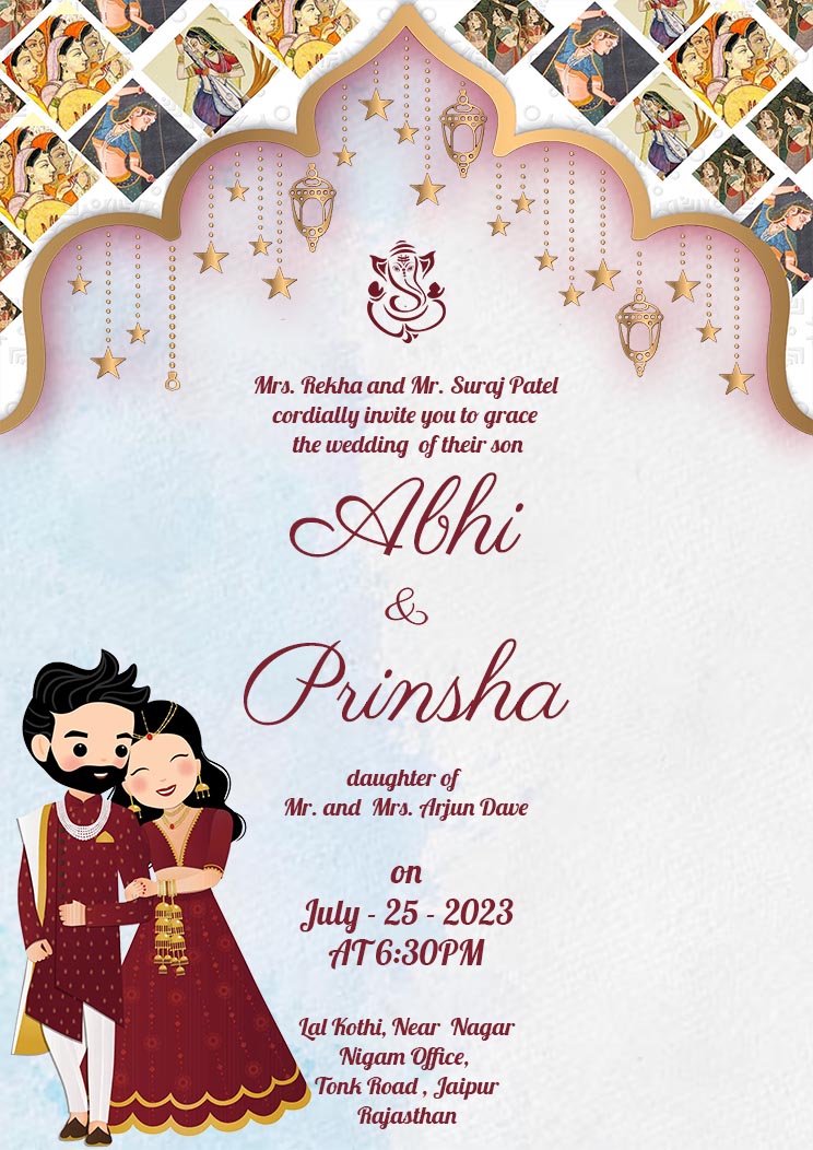 Newest Traditional Wedding Invitation Card