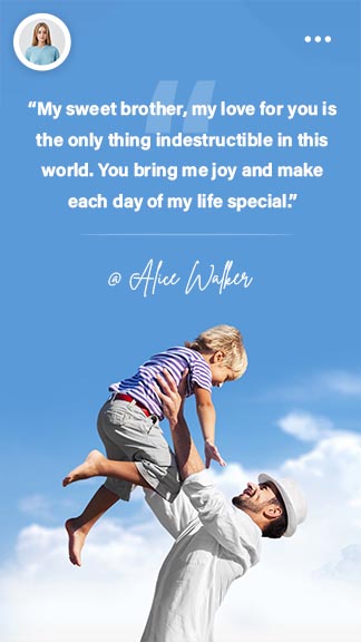 Download Brother Quote Instagram Story Template