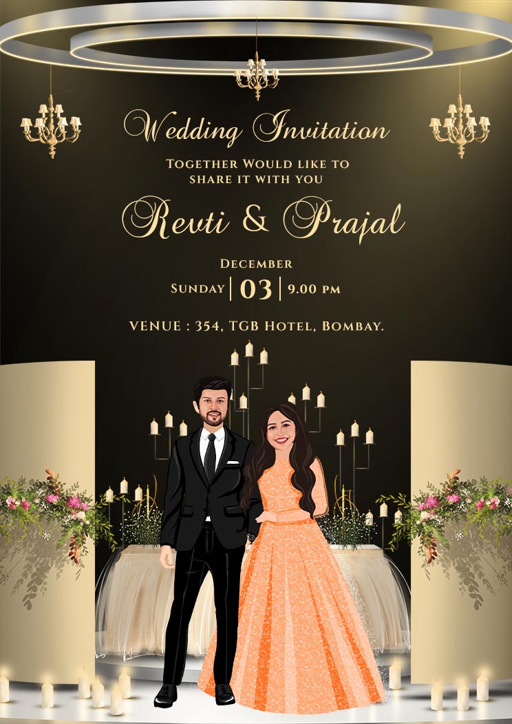 Invitation for Wedding Template