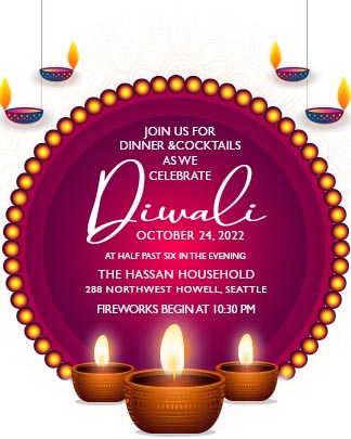 Download Diwali Invitation Portrait Post