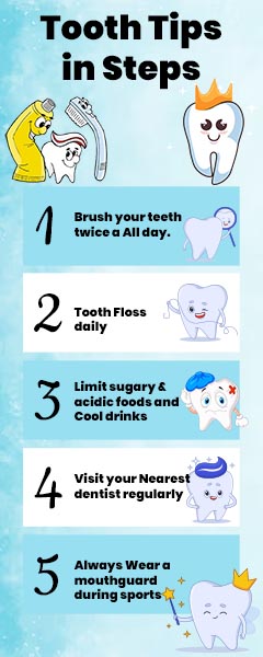 Tooth Tips Infographic Template