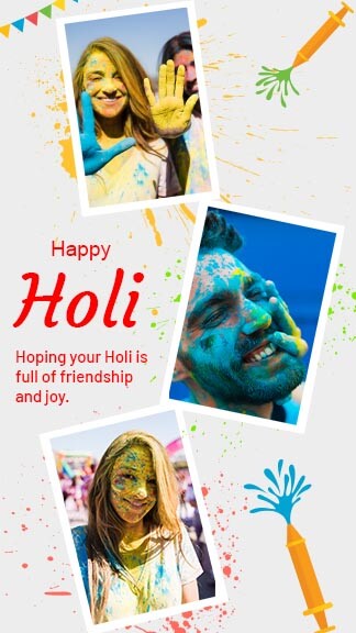Holi Festival Drawing / Happy Holi Poster Drawing Easy Steps / Holi Drawing  / Holi Special Drawing - YouTube